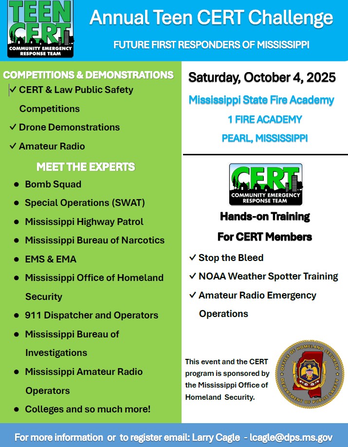 October CERT Flyer